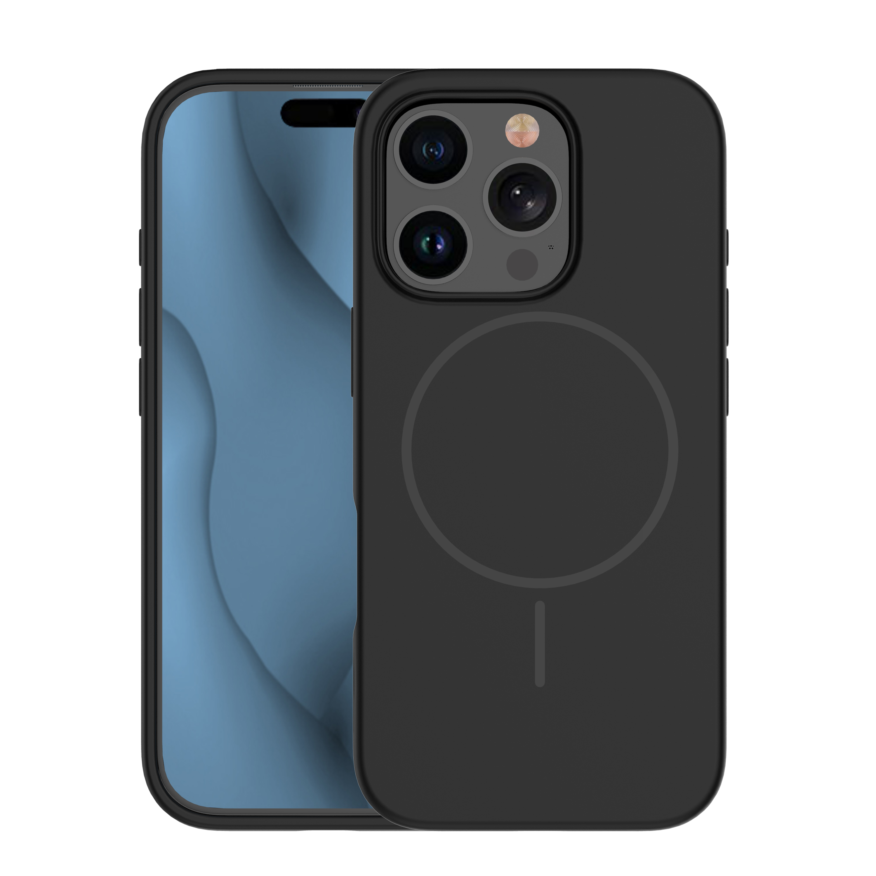 Nak�adka Silicone Thin Mag czarny Apple iPhone 13