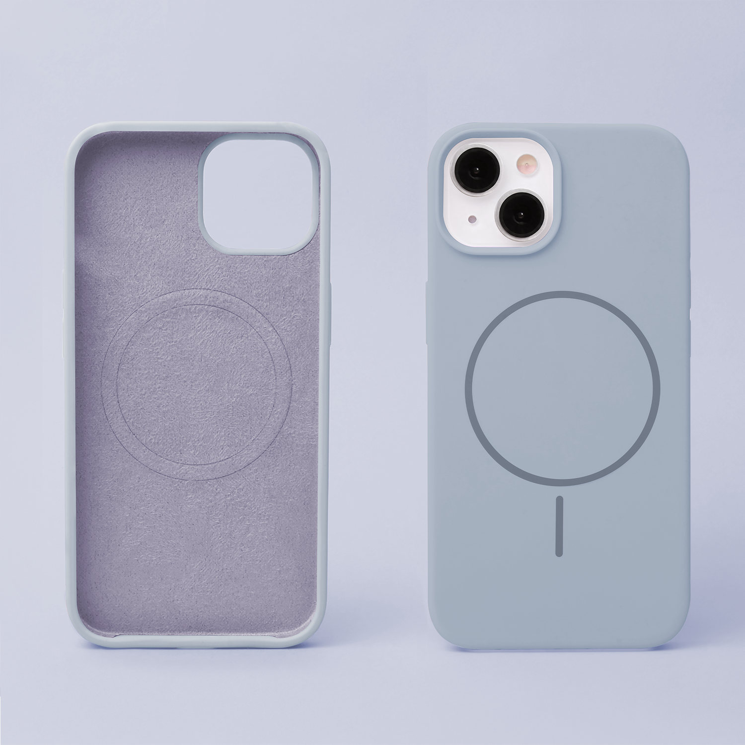 Nak�adka Silicone Thin Mag niebieska Apple iPhone 16 / 2