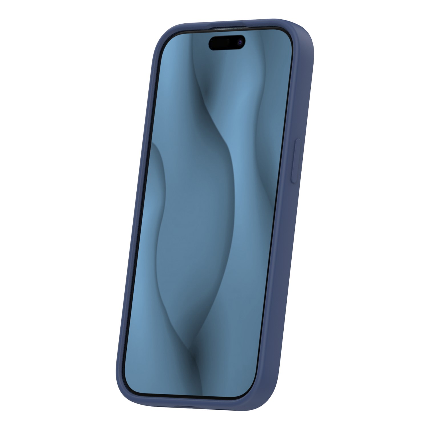 Nak�adka Silicone Thin Mag niebieska Apple iPhone 15 / 2