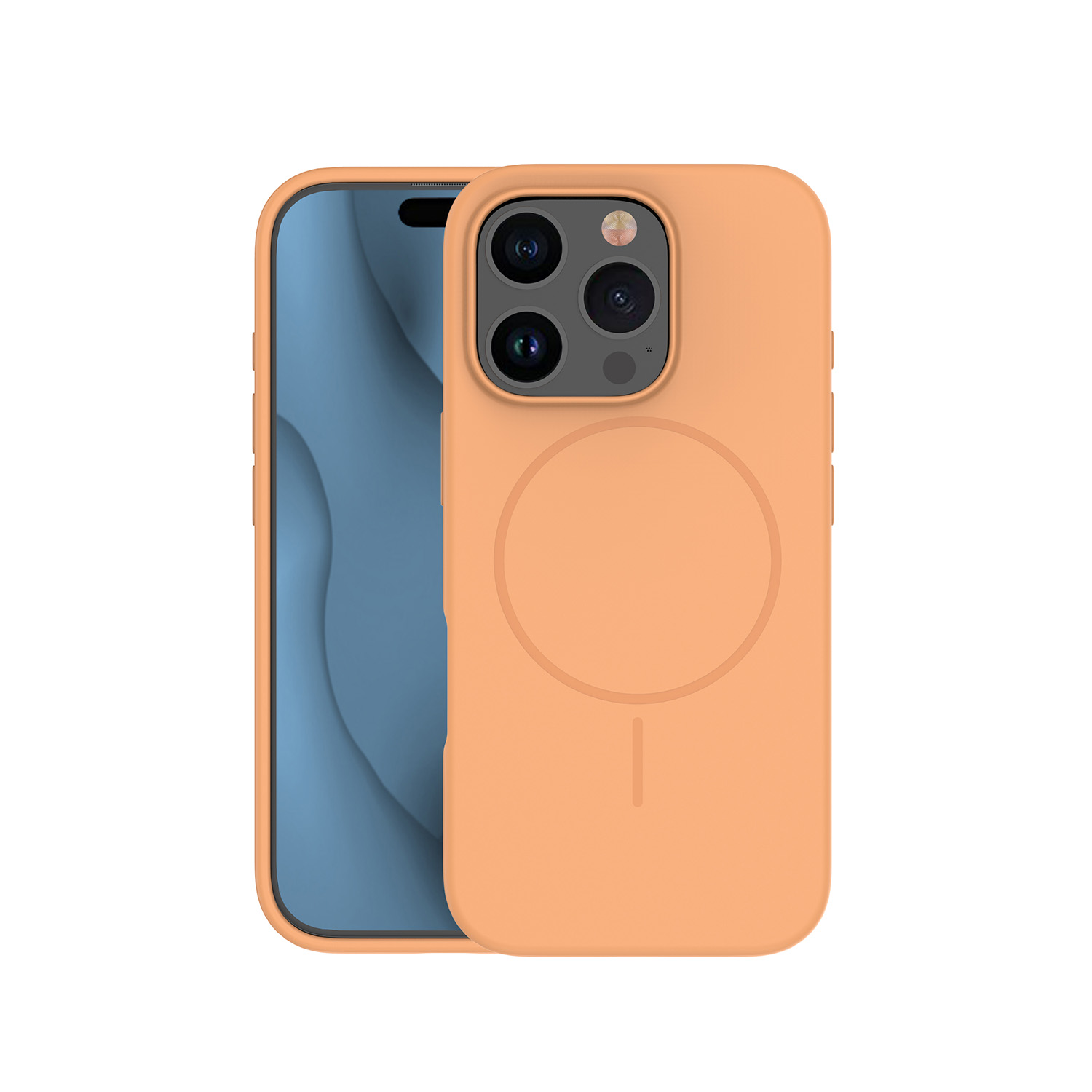 Nak�adka Silicone Thin Mag pomara�czowy Apple iPhone 17 Pro