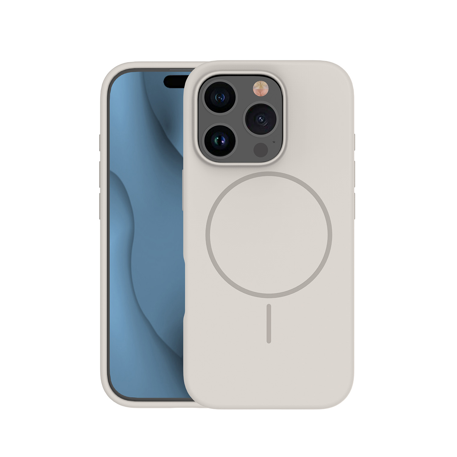 Nak�adka Silicone Thin Mag szary Apple iPhone 17