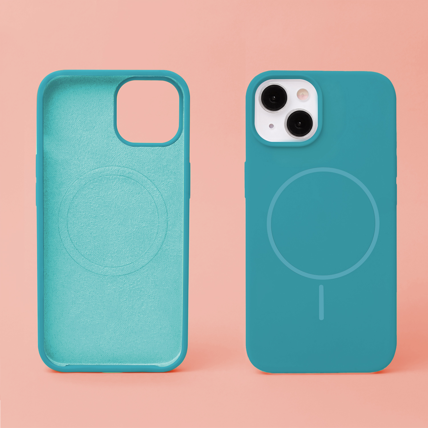 Nak�adka Silicone Thin Mag turkus Apple iPhone 15 / 6