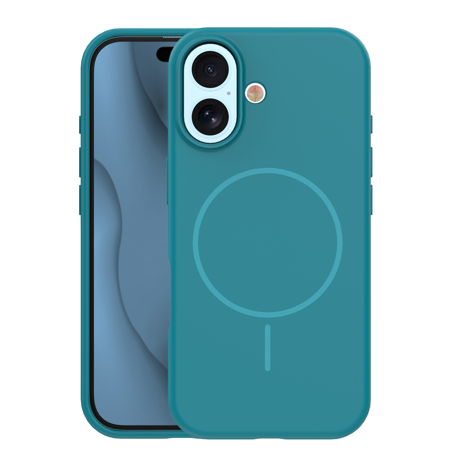 Nak�adka Silicone Thin Mag turkus Apple iPhone 17
