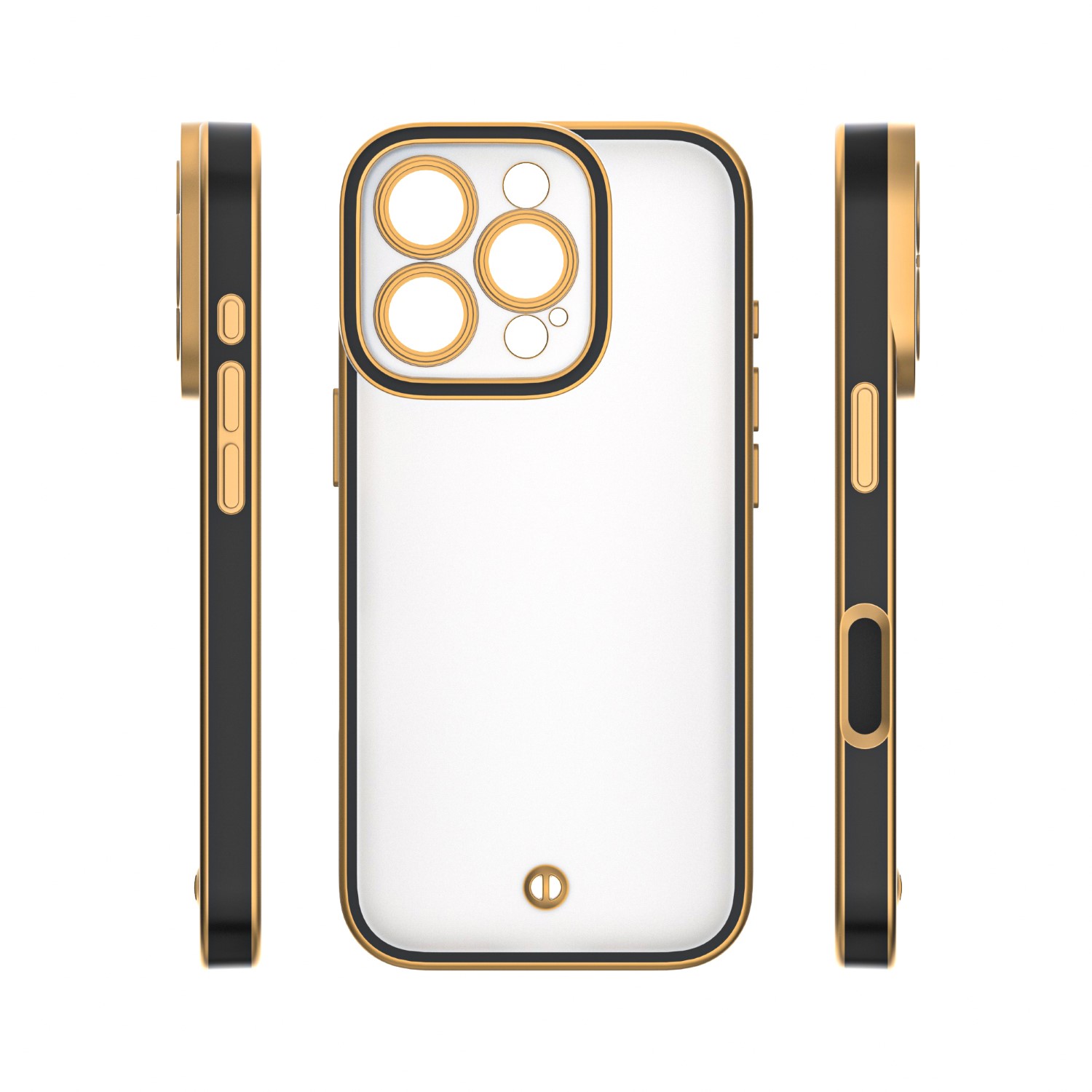 Nak�adka Silky Gold czarny Apple iPhone 17 Pro Max / 4