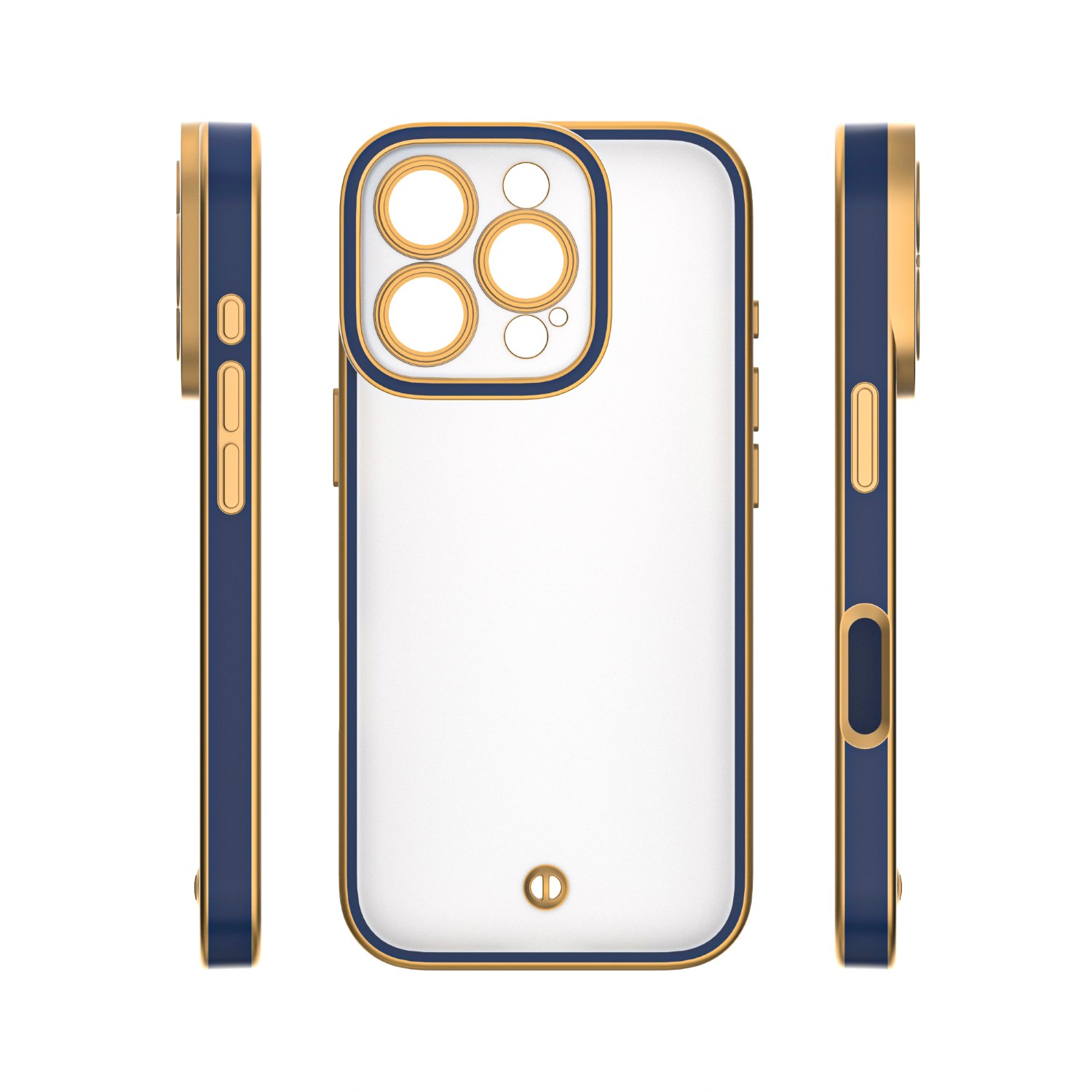 Nak�adka Silky Gold niebieska Apple iPhone 12 6,1 cali / 4