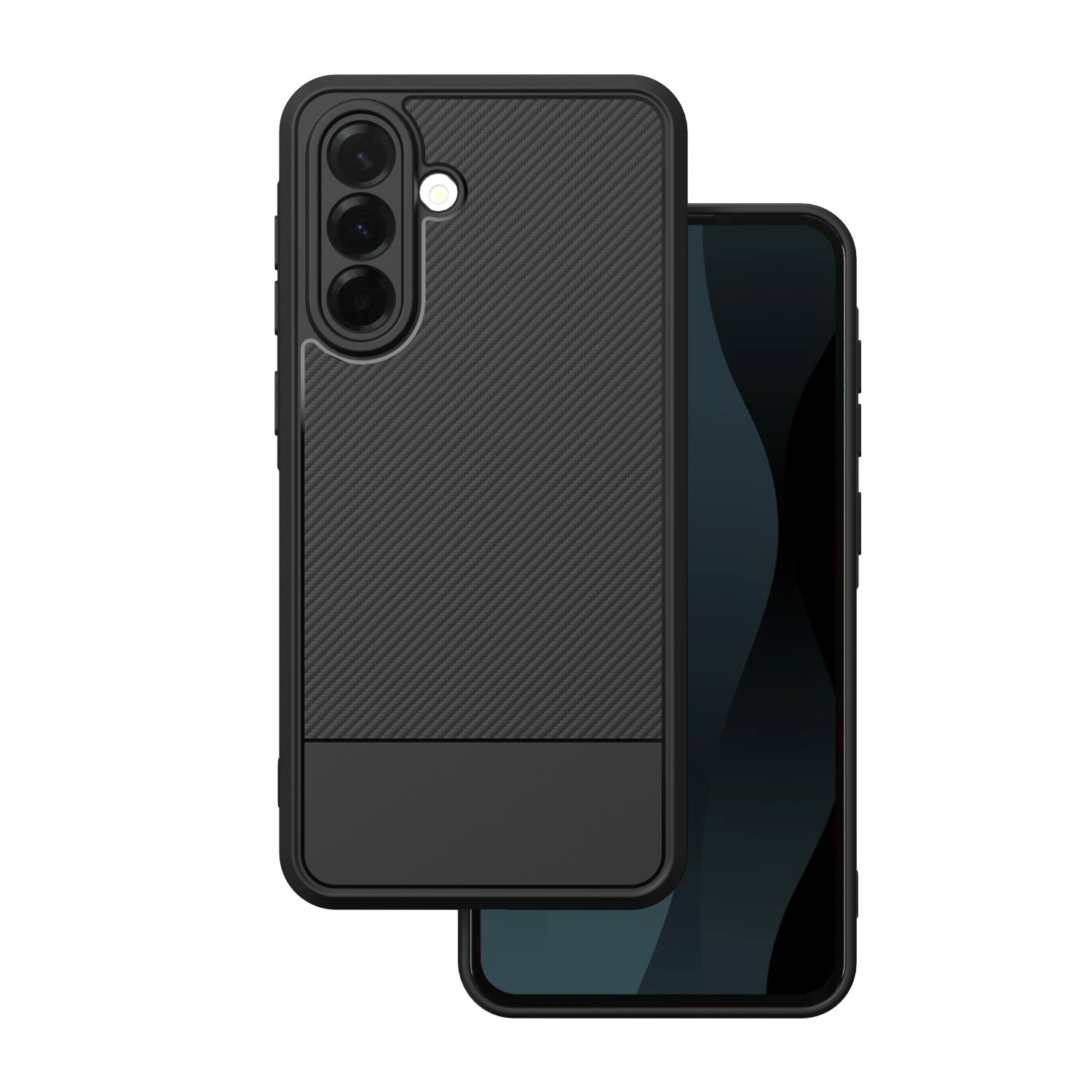 Nak�adka Simple Carbon czarny Samsung Galaxy A17