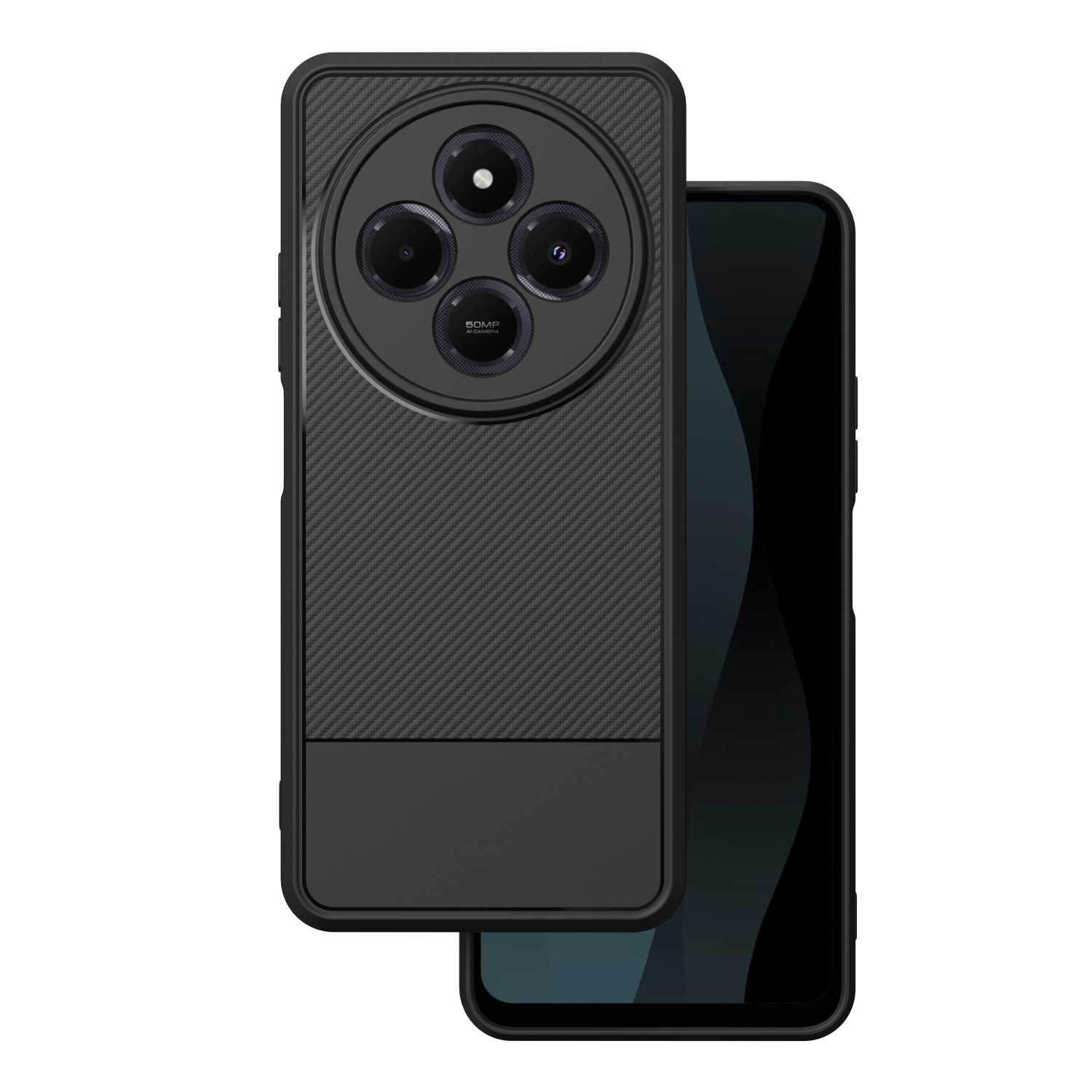 Nak�adka Simple Carbon czarny Xiaomi Redmi 14C 5G