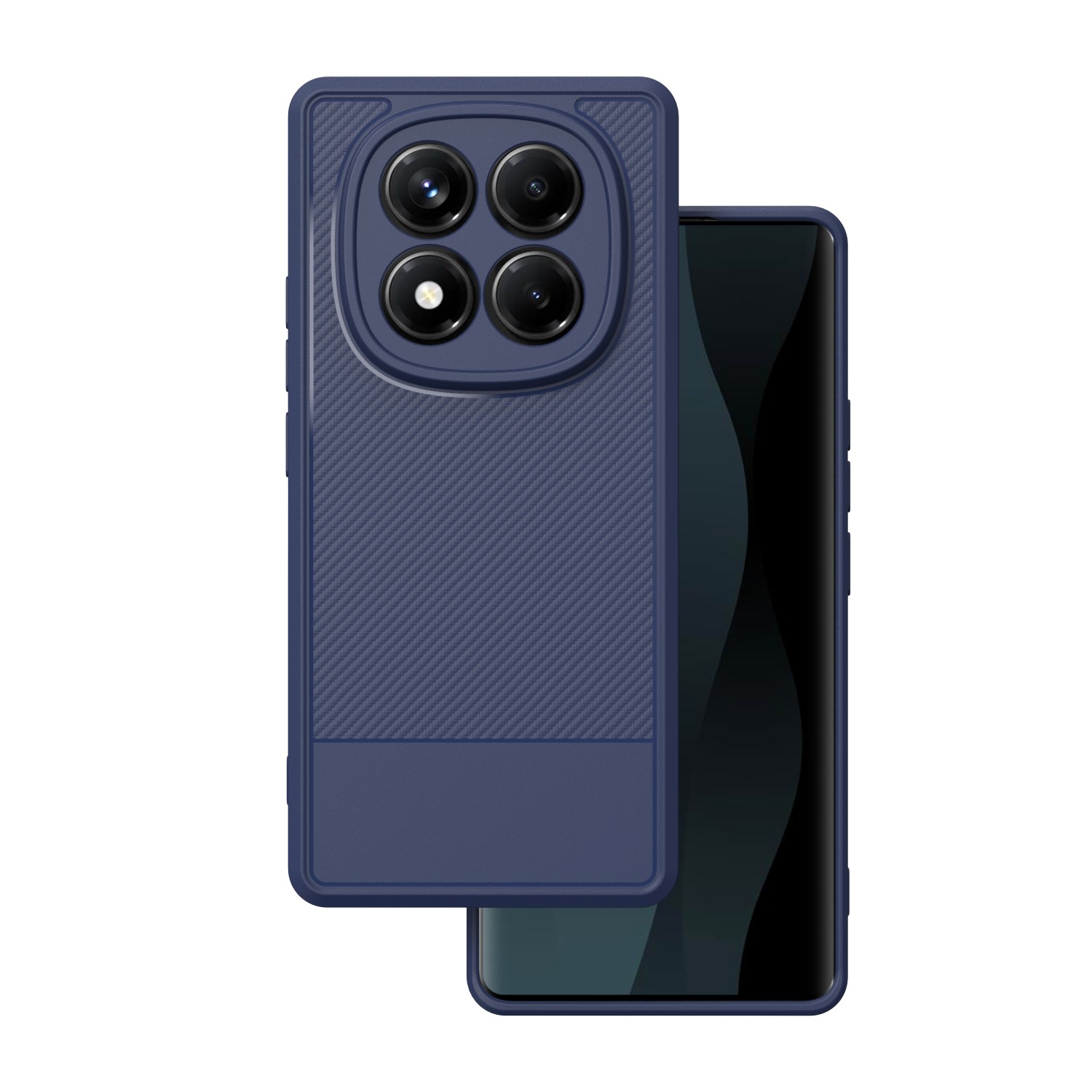 Nak�adka Simple Carbon niebieska Xiaomi Note 14 Pro Plus 5G (Global)