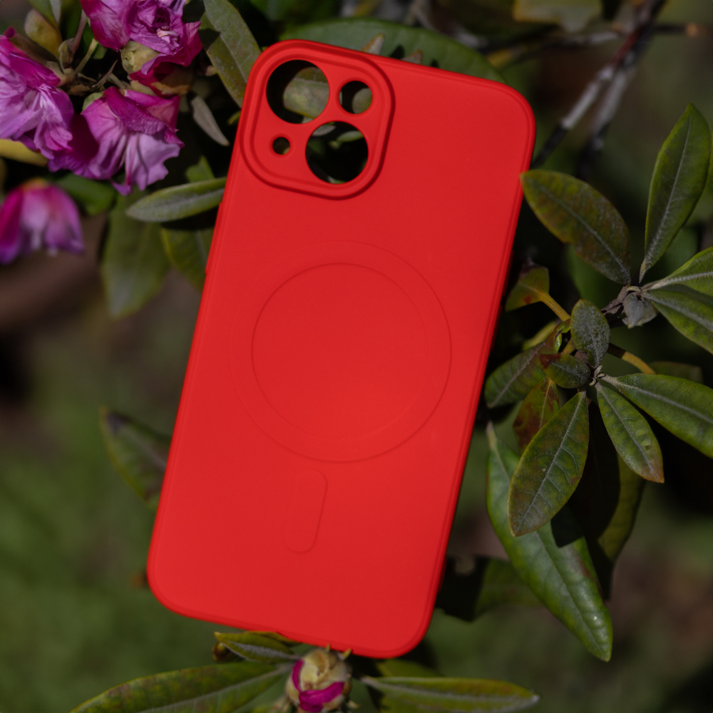 Nakadka Simple Color Mag czerwony Apple iPhone 12 6,1 cali / 7