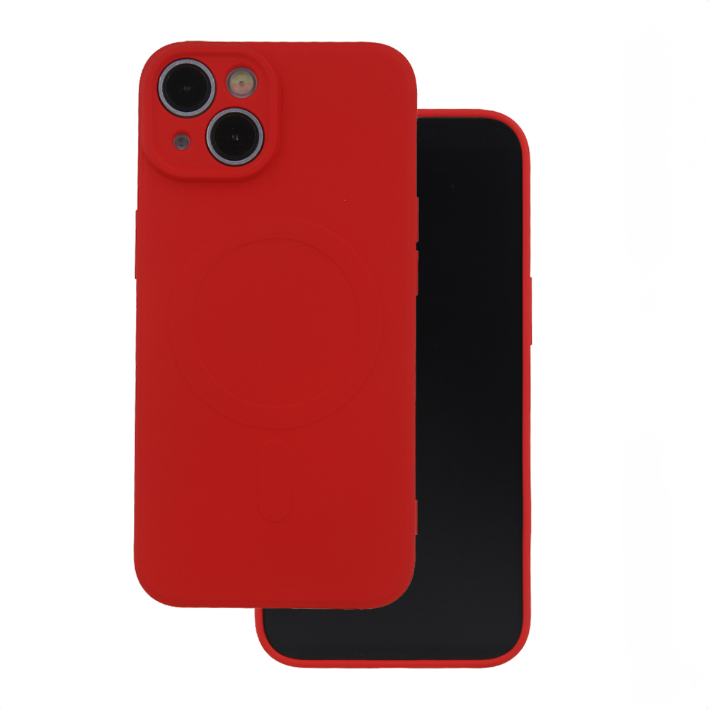 Nakadka Simple Color Mag czerwony Apple iPhone 12 Pro Max (6.7 cali)