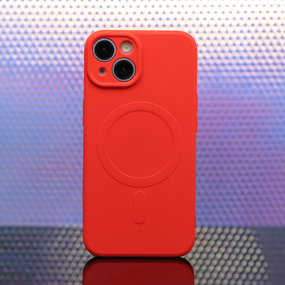 Nakadka Simple Color Mag czerwony Apple iPhone 12 Pro Max (6.7 cali) / 9
