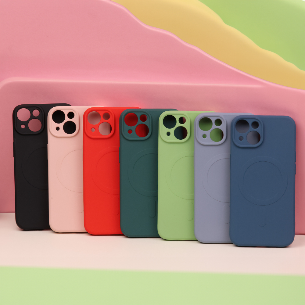 Nakadka Simple Color Mag zielona Apple iPhone 15 / 12