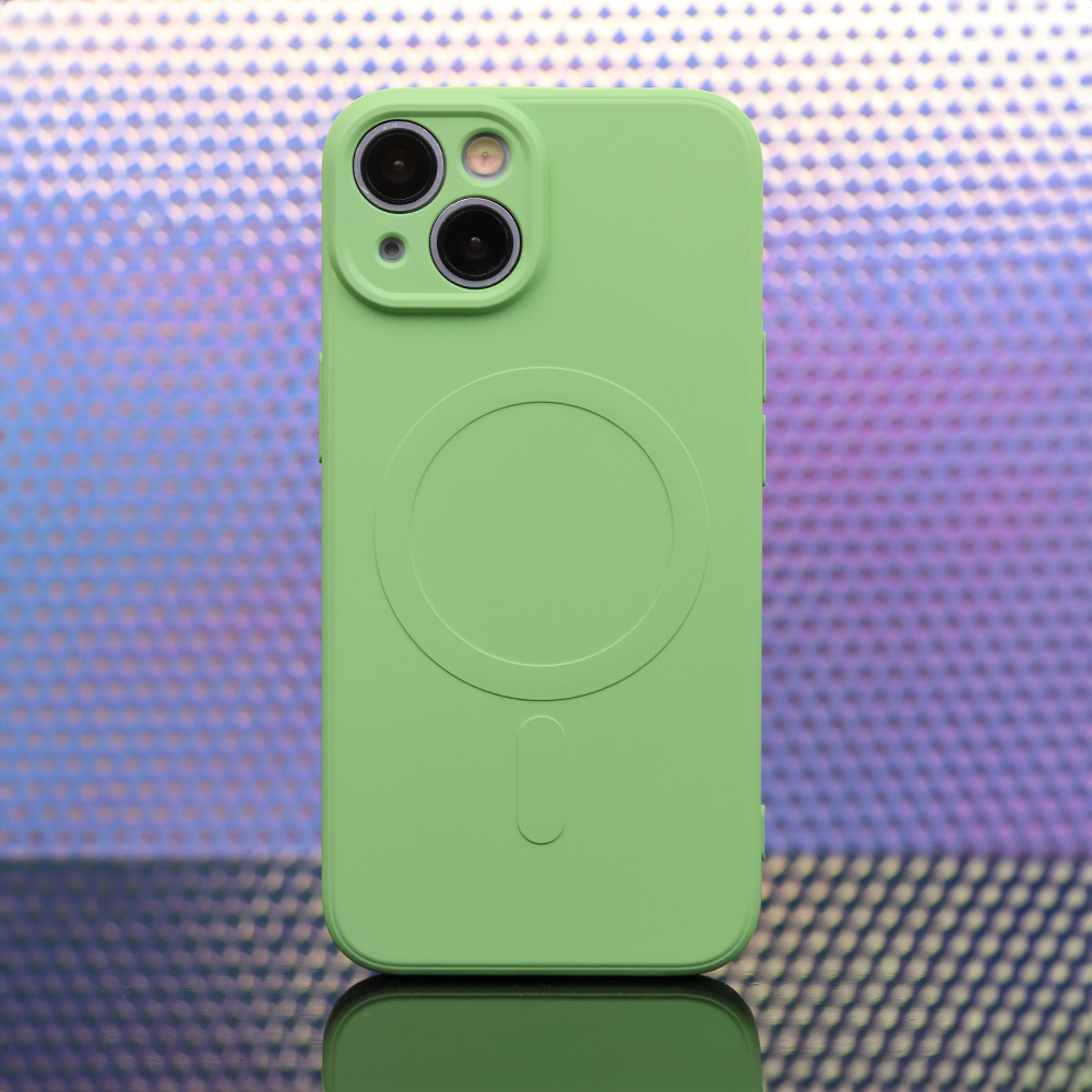 Nakadka Simple Color Mag zielona Apple iPhone 15 / 8