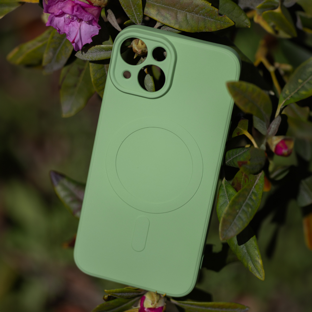 Nakadka Simple Color Mag zielona Apple iPhone 15 / 9