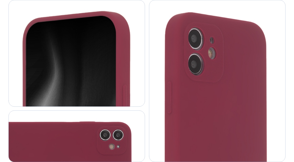 Nak�adka Soft Touch Mag burgund Apple iPhone 12 6,1 cali / 3