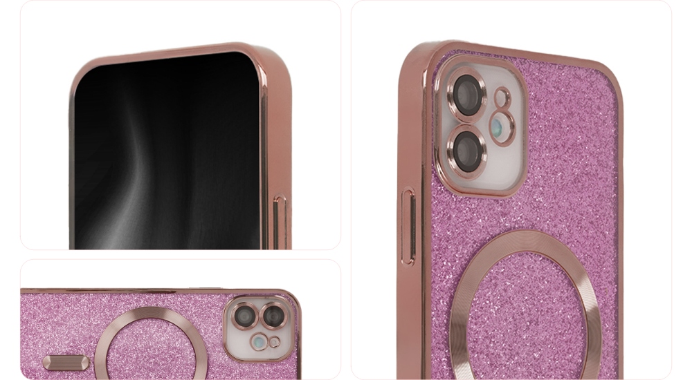 Nak�adka SparkleFlex Mag r�owa Apple iPhone 11 / 3