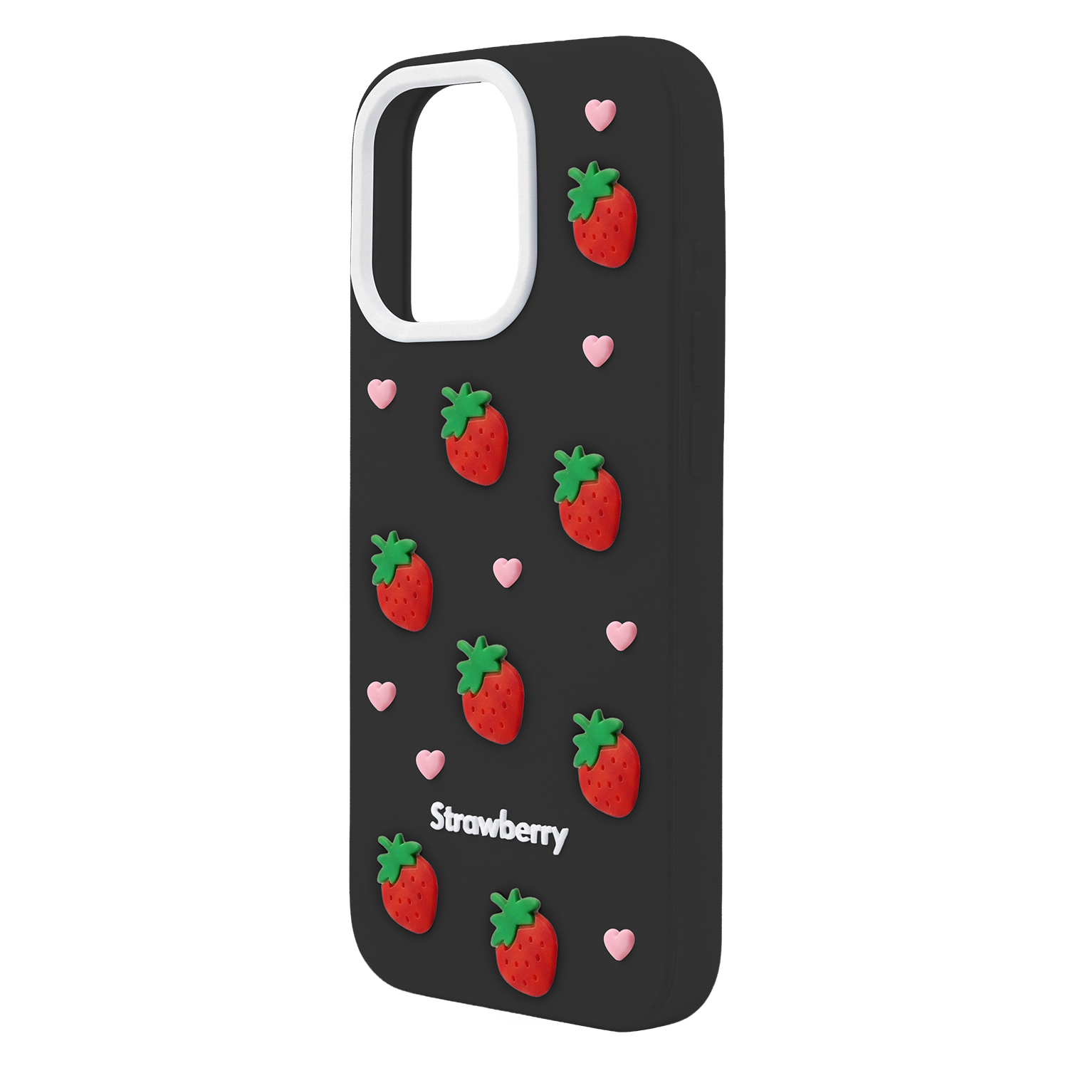 Nak�adka Strawberry czarny Apple iPhone 17 / 3