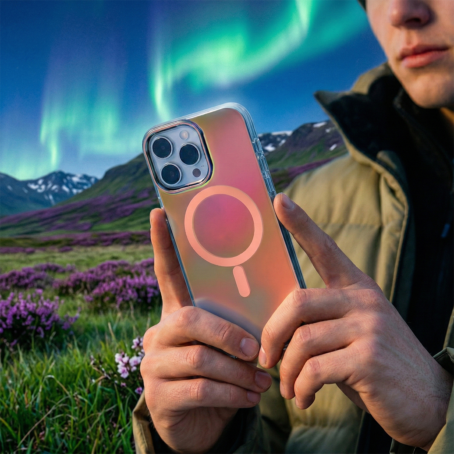 Nak�adka Tecto Shield Aurora r�owa Samsung Galaxy S26 Ultra / 5