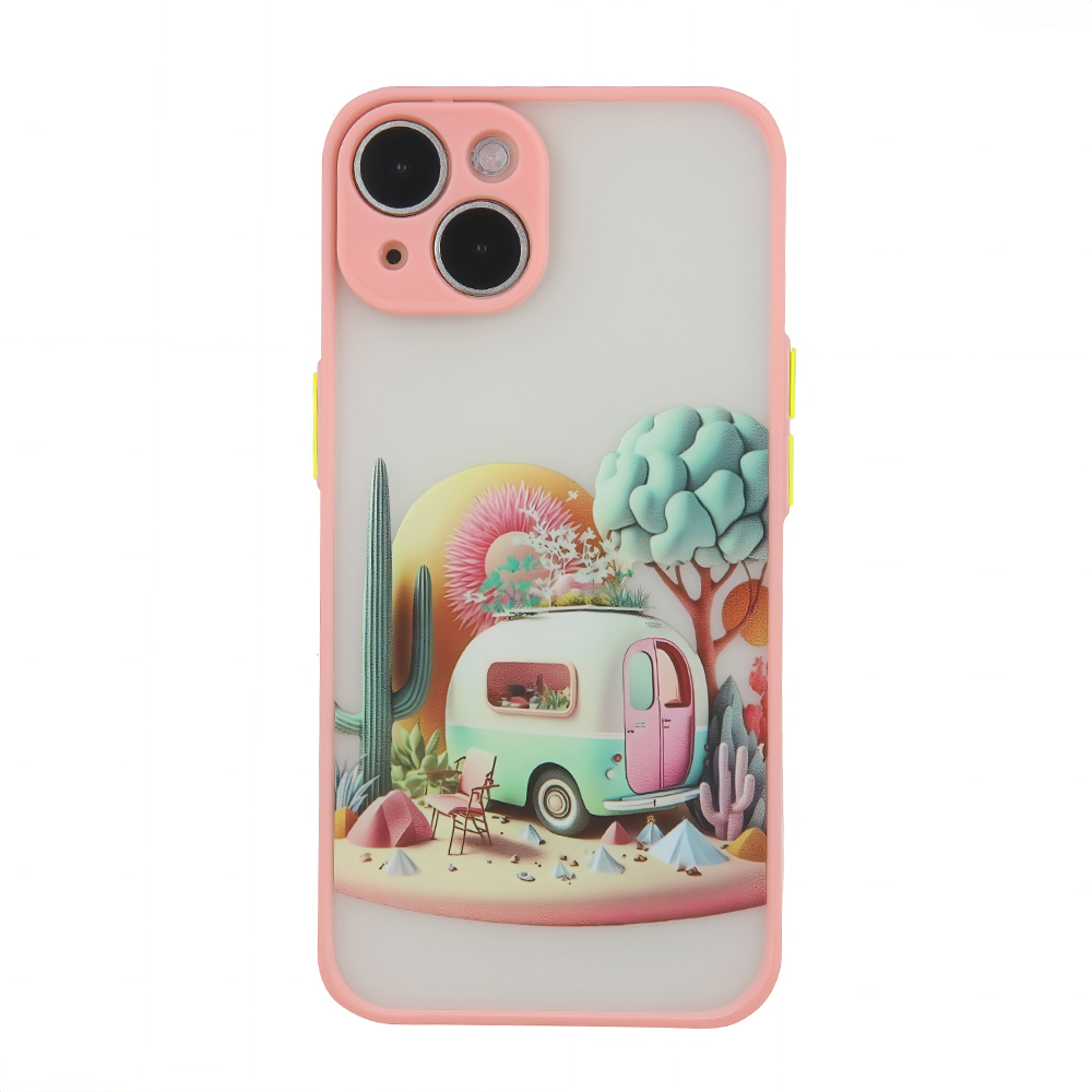 Nak�adka Ultra Trendy Travel r�owy Apple iPhone 15 Pro / 4