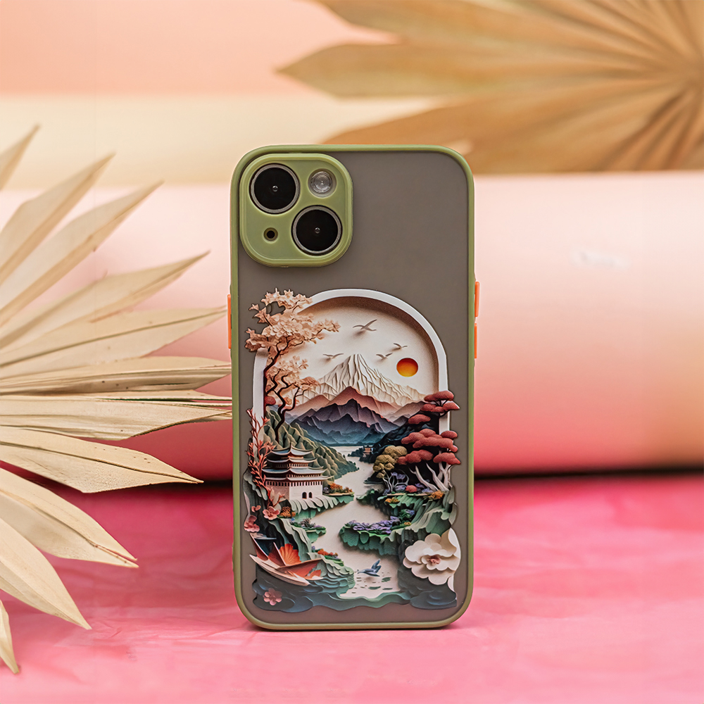 Nak�adka Ultra Trendy Travel zielony Apple iPhone 14 / 9