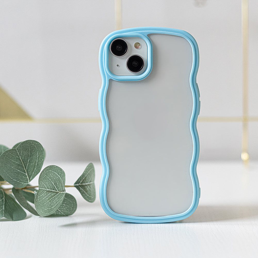 Nak�adka Wave niebieska Apple iPhone 15 Pro / 5