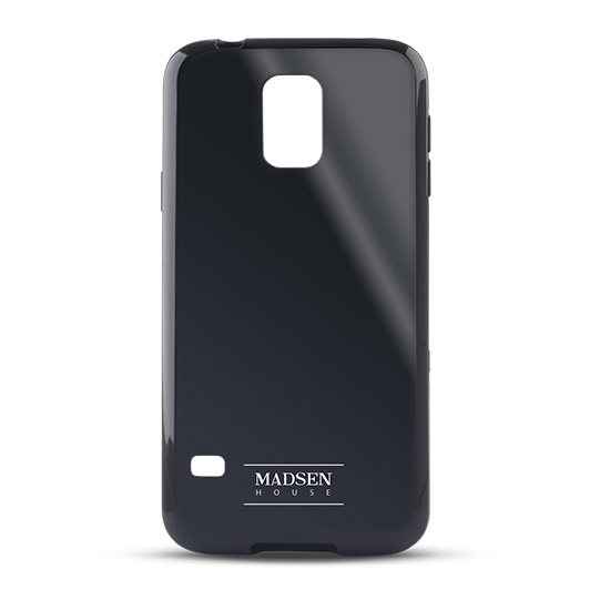 Nakadka z mikkiego silikonu Madsen House czarna Samsung Galaxy S5 / 2