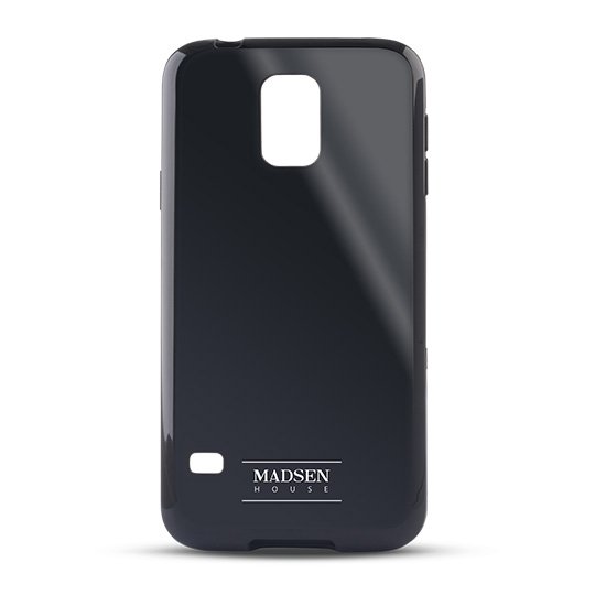 Nak�adka z mi�kkiego silikonu Madsen House czarna Samsung Galaxy S5 / 2