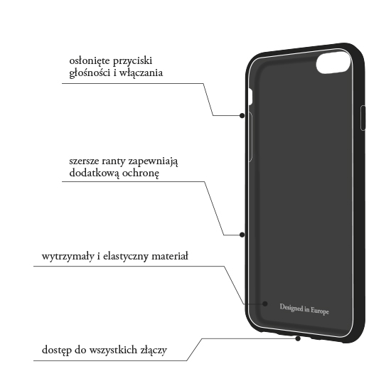 Nak�adka z mi�kkiego silikonu Madsen House czarna Samsung Galaxy S5 / 4