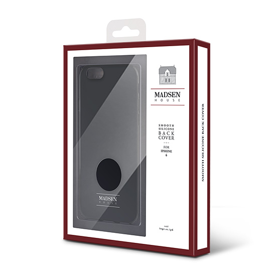 Nak�adka z mi�kkiego silikonu Madsen House czarna Samsung Galaxy S6 / 6