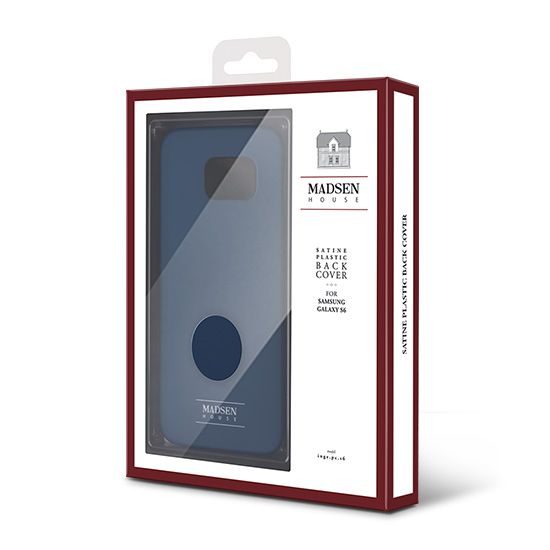 Nak�adka z satynowego plastiku Madsen House bordowa Apple iPhone SE / 6