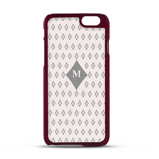 Nak�adka z satynowego plastiku Madsen House bordowa Apple iPhone 6s / 3