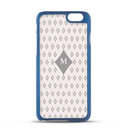 Nak�adka z satynowego plastiku Madsen House granatowa Apple iPhone 6s / 3