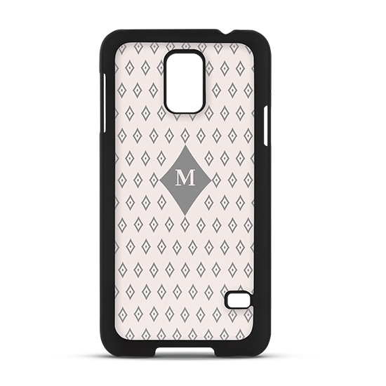 Nak�adka z satynowego plastiku Madsen House czarna Samsung Galaxy S5 / 3