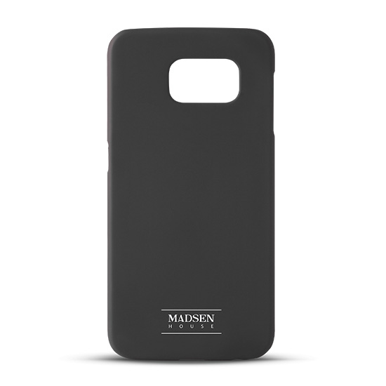Nakadka z satynowego plastiku Madsen House czarna Samsung Galaxy S6 / 2
