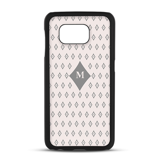 Nak�adka z satynowego plastiku Madsen House czarna Samsung Galaxy S6 / 3