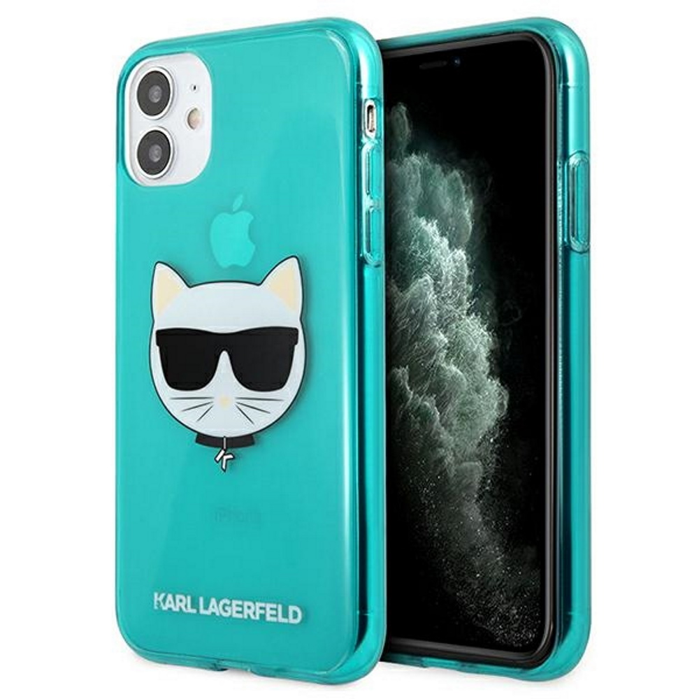 niebieskie hard case Glitter Choupette Fluo Apple iPhone 12
