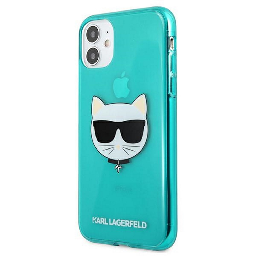  niebieskie hard case Glitter Choupette Fluo Apple iPhone 12 / 2