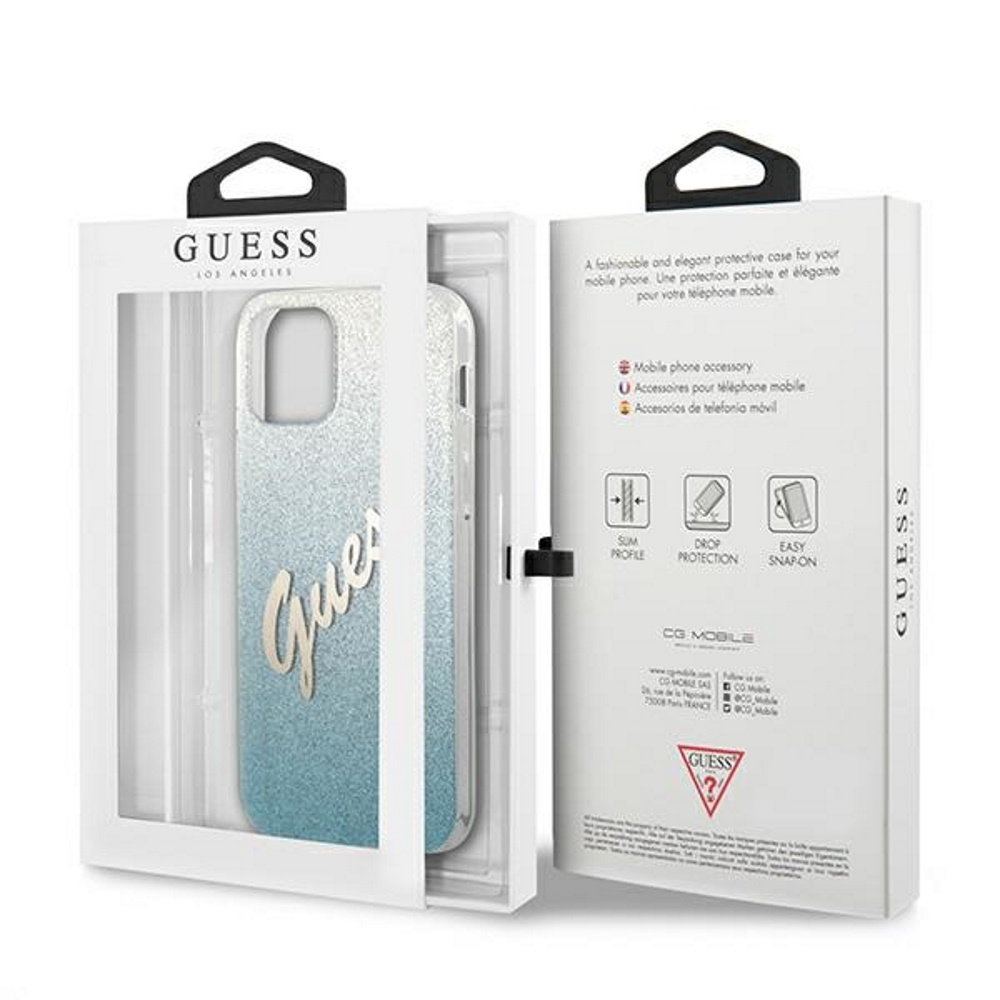  niebieskie hard case Glitter Gradient Script Apple iPhone 12 Pro Max (6.7 cali) / 4