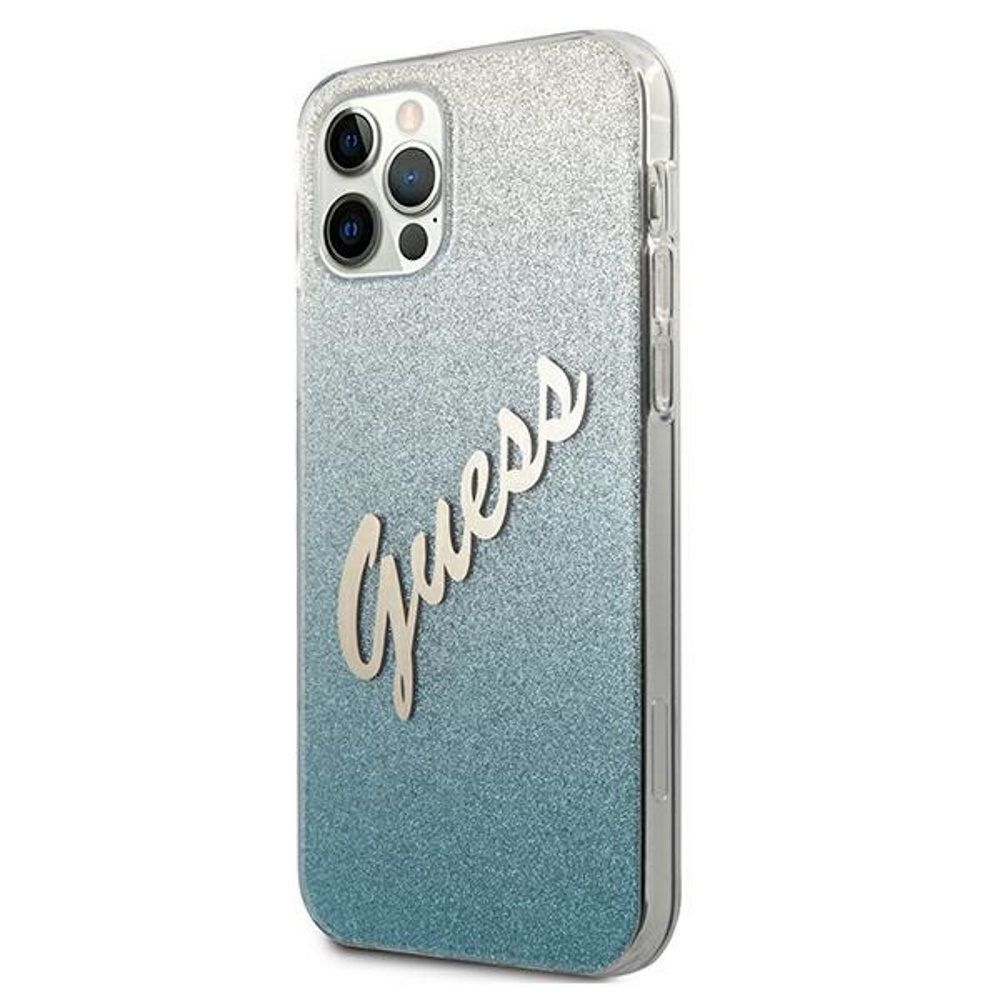  niebieskie hard case Glitter Gradient Script Apple iPhone 12 Pro (6.1 cali) / 2