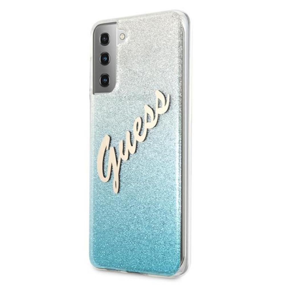  niebieskie hard case Glitter Vintage Logo Samsung s21 / 2