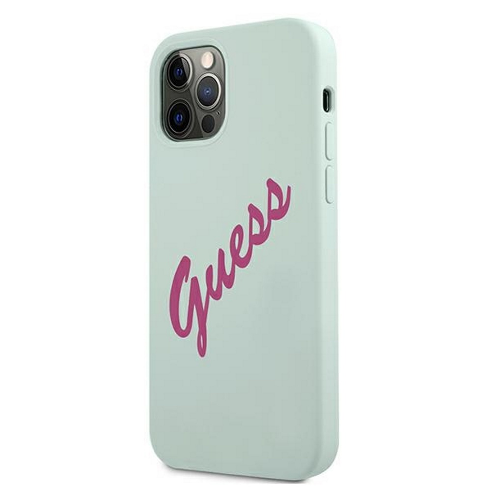  niebiesko-fuksja hard case Silicone Vintage Apple iPhone 12 Pro Max (6.7 cali) / 2