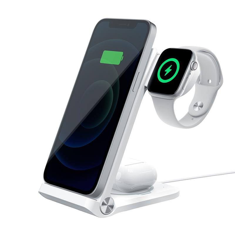 NILLKIN WIRELESS CHARGING PowerTrio 3w1 MFI, konc�wka do Apple / 2