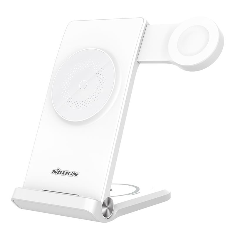 NILLKIN WIRELESS CHARGING PowerTrio 3w1 MFI, ko�c�wka do Apple, MagSafe
