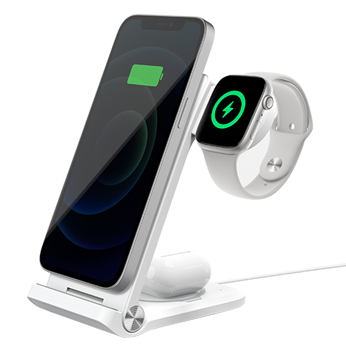 NILLKIN WIRELESS CHARGING PowerTrio 3w1 MFI, ko�c�wka do Apple, MagSafe / 2