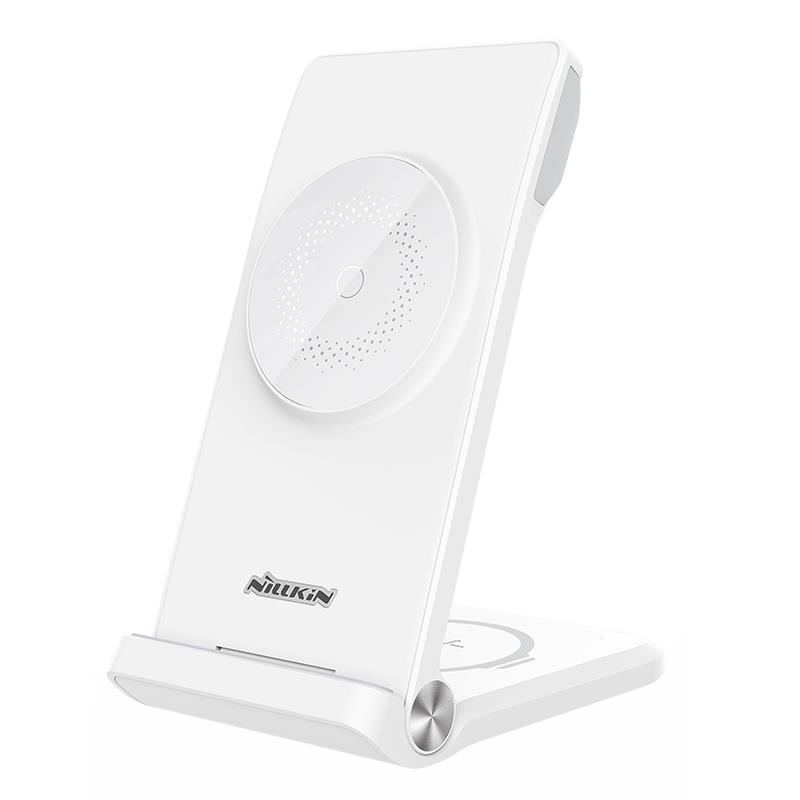 NILLKIN WIRELESS CHARGING PowerTrio 3w1 MFI, ko�c�wka do Apple, MagSafe / 3