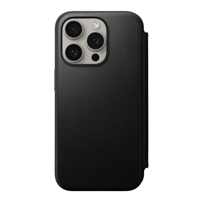 Nomad Modern Leather Folio Pokrowiec czarny Apple iPhone 15 Pro / 3