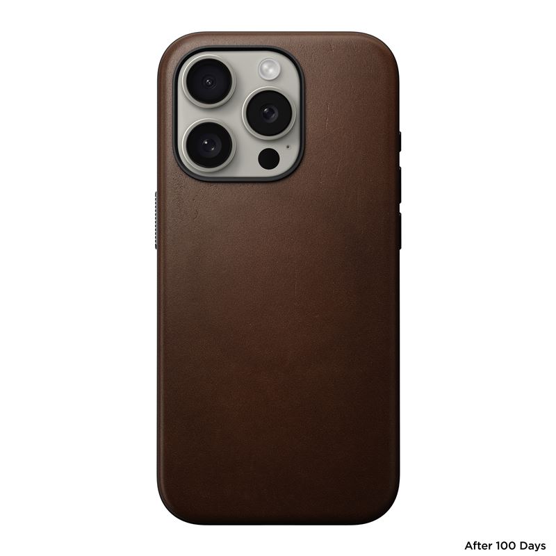 Nomad Modern Leather Pokrowiec br�zowe Apple iPhone 15 Pro / 4