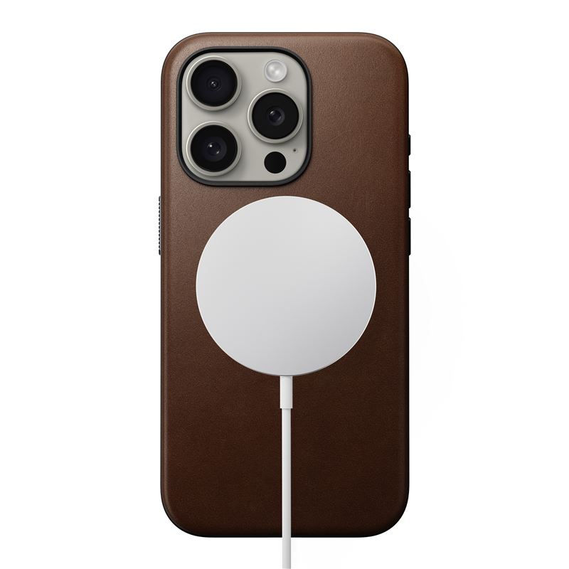 Nomad Modern Leather Pokrowiec br�zowe Apple iPhone 15 Pro / 5