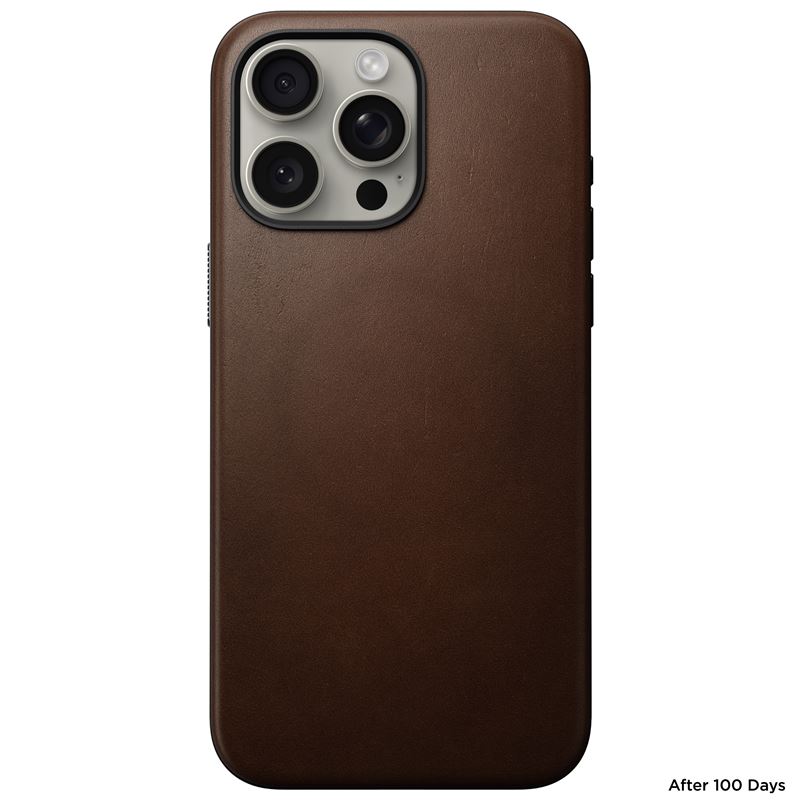 Nomad Modern Leather Pokrowiec br�zowe Apple iPhone 15 Pro Max / 4