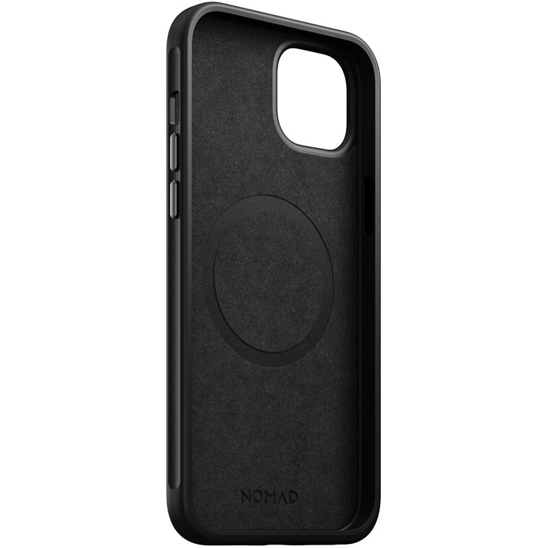 Nomad Modern Leather Pokrowiec czarny Apple iPhone 15 Plus / 6